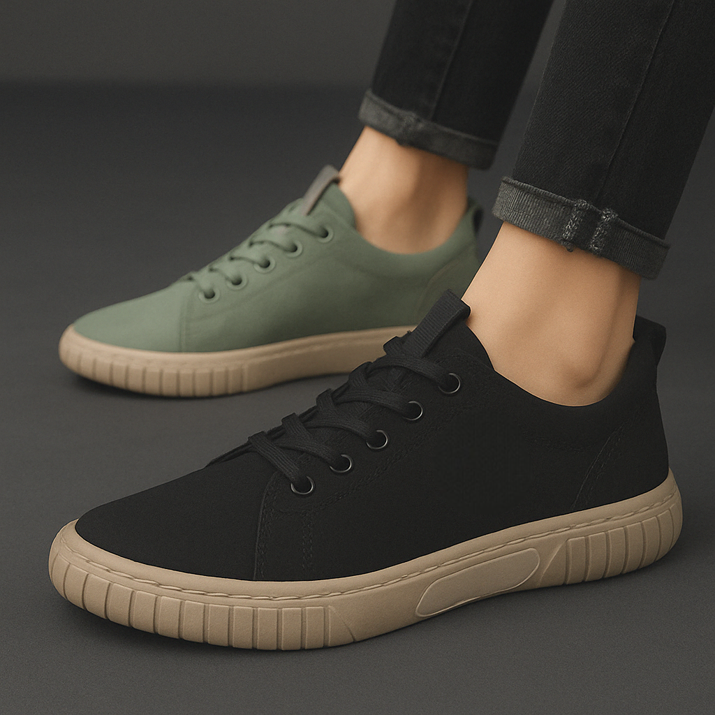 Kit de 2 tenis casual masculino + brinde: 2 camisas sociais + 1 relógio | PROMOCIÓN ESPECIAL 30 AÑOS - ENVÍO GRATIS