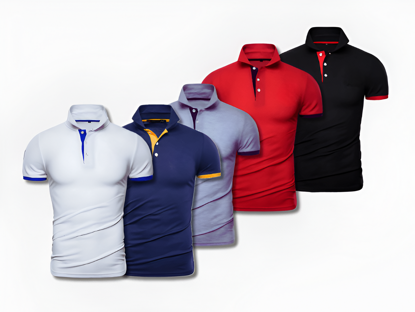 Kit de 5 camisetas tipo polo para hombre Animals | PROMOCIÓN ESPECIAL 30 AÑOS - ENVÍO GRATIS